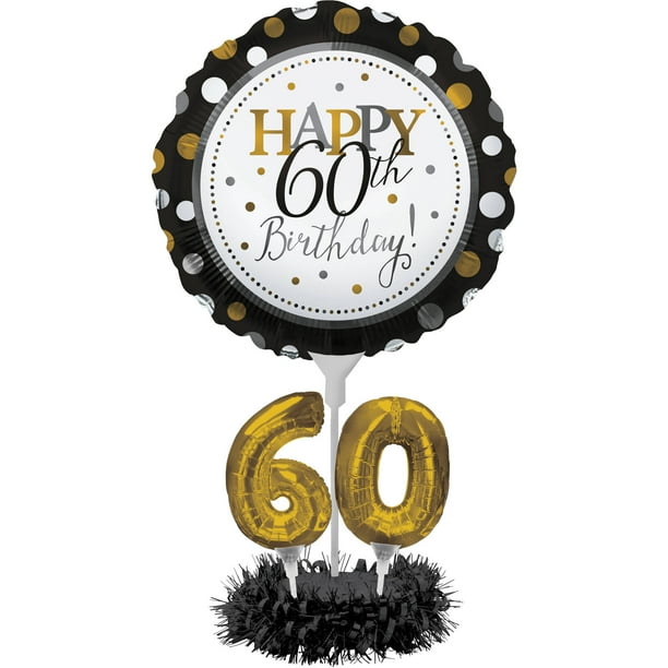 60th Birthday Balloon Centerpiece - Walmart.com - Walmart.com