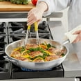 thumbnail image 2 of Truecraftware – 14” Stainless Steel Frying Pan with Encapsulated Base and Welded Hollow Handle - Fry Pan Egg Pan Omelet Pans Oven Safe & Induction Ready, 2 of 5