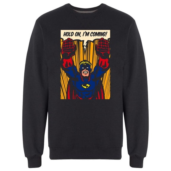 Superhero Rescue Graphic Sweatshirt Men -Image by Shutterstock, Male x-Large