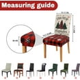 thumbnail image 4 of Christmas Chair Covers Xmas Tree Design Stretch Removable Washable Dining Room Chair Protector Slipcovers Set of 4 Home Hotel Banquet Holiday Decoration, 4 of 6