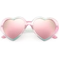 thumbnail image 3 of FEISEDY Polarized Heart Shaped Sunglasses Oversized Vintage Fashion Love Eyeglasses for Women UV400 B2337, 3 of 14