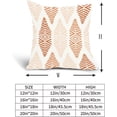 thumbnail image 6 of Burnt Orange Outdoor Pillow Covers 18x18 Inch Boho Bohemian Geometric Decorative Throw Pillow Covers Boho Pillowcases Cotton Linen Cushion Covers for Couch Sofa Bed Home Decor (Pack of 2), 6 of 6