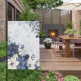 thumbnail image 5 of Christmas Blue Poinsettia House Flag 28 x 40 Inches, Winter Flower Fruits Leaf Snowflakes Weather Proof Outdoor Patio Flags Double Sided Small House Decoration for Yard Lawn Outside Home, 5 of 9