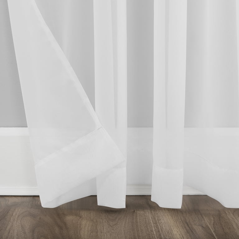 No. 918 Emily Sheer Voile Grommet Curtain Panel, 59"x84" photo 4