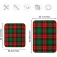 thumbnail image 2 of GZHJMY Christmas Dish Drying Mat Red Green Buffalo Plaid Microfiber Absorbent Drying Pad Heat Resistant Kitchen Island Protector Stove Top Cover 16" × 18" Winter Gift, 2 of 6