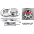 thumbnail image 3 of Kitchen Sink Filter, Stainless Steel Sink Filter, Kitchen Sink Grid, Slag-separating Floor Drain For Pool Sewer, 3 of 4