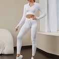 thumbnail image 3 of 2 Piece Spring Sets for Women Plus Size Two Piece Outfits for Women Clothing Set Female Round Neck Sleeveless Tops Pants Sets Cargo Pant Style S_503 Women's Tracksuits White L, 3 of 7