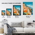 thumbnail image 4 of Amalfi Coast Artwork Italy Cliffside Villages Overlooking Azure Mediterranean Sea Art Print Framed Poster Wall Decor 12x16 inch, 4 of 5