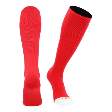 TCK Prosport Performance Tube Socks (Red, Small)