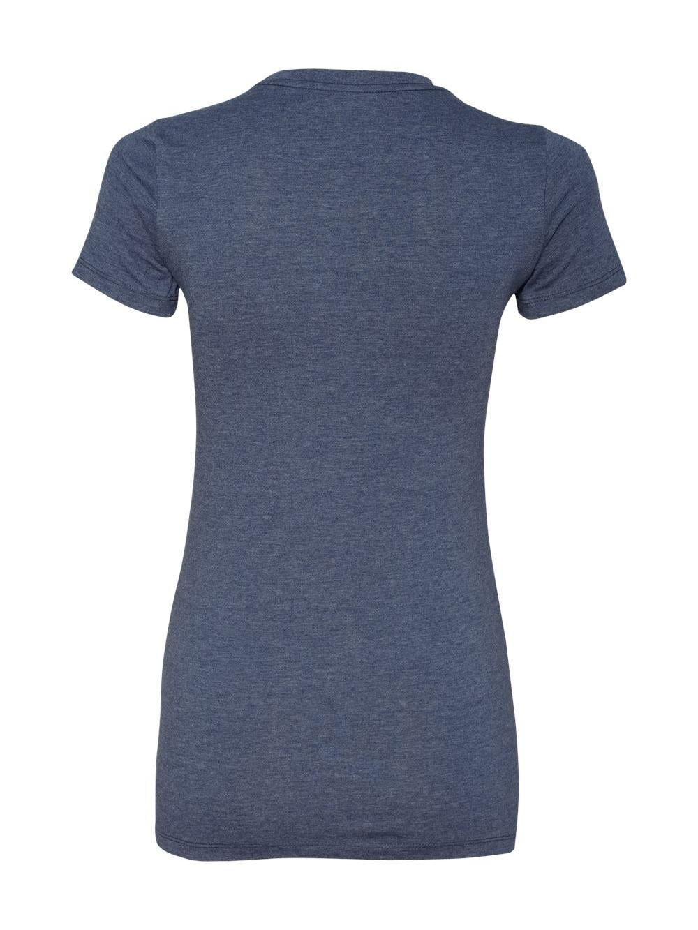 Bella + Canvas Ladies The Favorite T-Shirt - Soft, Slim Fit, Navy Blue, Size L (Style 6004) - View #6