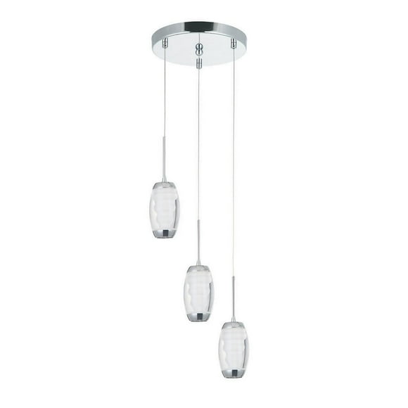 Lámpara Colgante LED 15W Maya Cromado 2G ILUMINACIÓN .