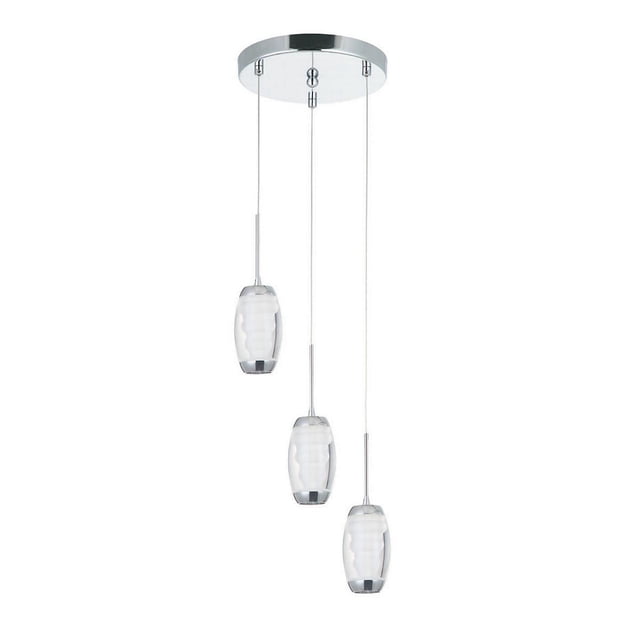 Lámpara Colgante LED 15W Maya Cromado 2G ILUMINACIÓN .