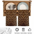 thumbnail image 5 of Brown Leopard Print Kitchen Towels Set of 4, Classic Abstract Animal Patterned Absorbent Dish Towels for Kitchen, Microfiber Hand Towel, Quick Drying Tea Towel for Cleaning Decorative Dishcloths, 5 of 7