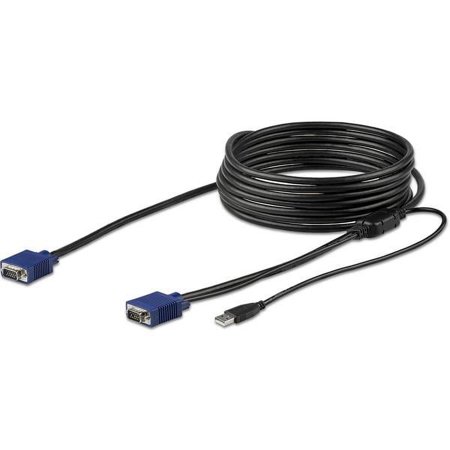 StarTech.com パソコン自動切替器専用KVMケーブル 4.6m StarTech.comラックマウントKVMコンソールドロワー用 VGA/USB...