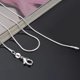 thumbnail image 3 of 925 sterling silver necklace women, silver fashion jewelry Snake Chain 1mm Necklace 16 18 20 22 24", 3 of 5
