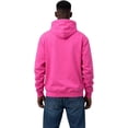 thumbnail image 2 of Milltex 8oz Midweight Fleece Hoodie Unisex CVC Cotton Blend Hooded Sweatshirt Soft Warm Pullover Blank Hoodie for Men Women Casual Everyday Wear Durable Comfortable Fit-Heliconia, 2 of 5