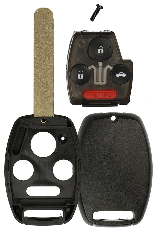 Key Fob Keyless Entry Remote Shell Case /& Pad fits Honda Accord /& CR-V 2003 2004 2005 2006 2007 OUCG8D-380H-A