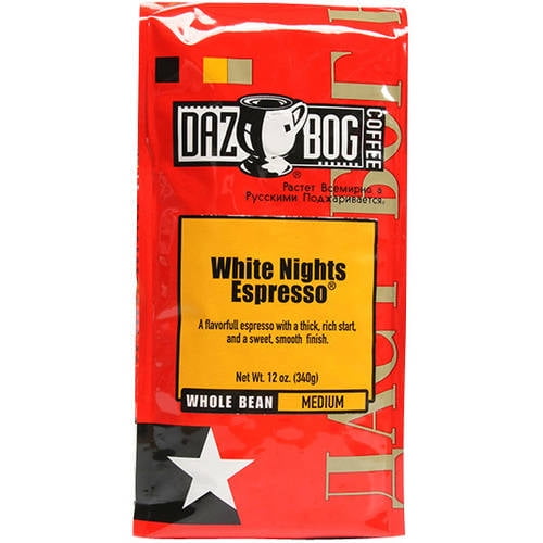 Dazbog White Nights Espresso Medium Roast Whole Bean Coffee - 11oz