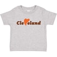 thumbnail image 3 of Inktastic Cleveland Heart Solid Orange Boys or Girls Toddler T-Shirt, 3 of 5