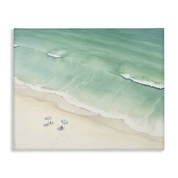 Stupell Industries Coastal Summer Shore Beachgoers Canvas Art, 20 x 16, by Arlington Prints