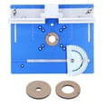 thumbnail image 2 of Aluminum Router Table Insert Plate, Router Flip Plate for Woodworking Benches Miter Gauge Guide, Sliding Fence Brackets Tenon Ruler Versatile Trimming Engraving Table Plate, 2 of 7