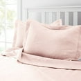 thumbnail image 5 of Royal Borough Luxuriously-Textured 100% Cotton Matelasse 2 Piece. Solid Color Coverlet Set with Sham (Blush, Twin), 5 of 5