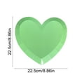 thumbnail image 3 of Moocorvic Heart Shaped Dessert Plates, 8.86 Inch Disposable Love Paper Plates Valentine's Day Party Supplies Anniversary Wedding Birthday Kitchen Dinner Decoration, 3 of 7