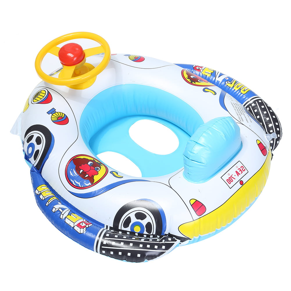 Kids Baby Seat Swimming Swim Ring Pool Aid Trainer Beach Float Inflatable TS 