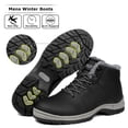 thumbnail image 4 of Botas de nieve CARENURSE resistentes al agua para hombre con forro de piel para invierno, 4 of 6