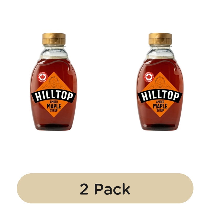 Hilltop Amber Maple Syrup 640g, British Import (Pack of 2)