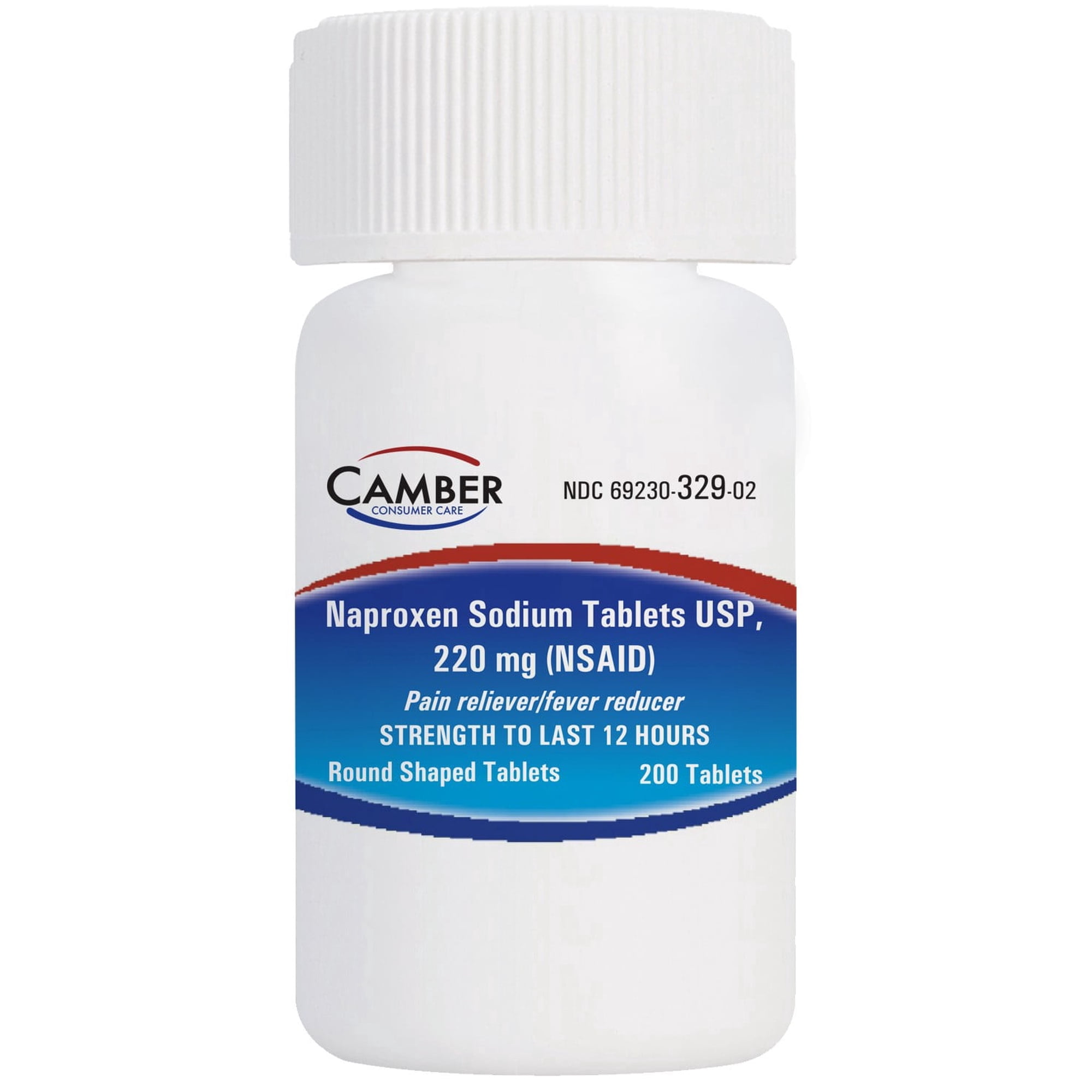 Camber Naproxen Sodium, 220 mg - Pain Reliever and Fever Reducer (200 Count)