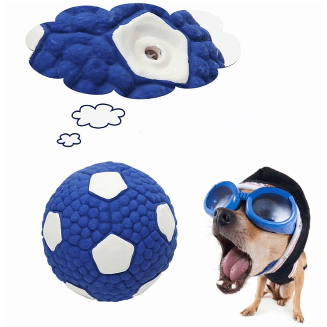 Pelota de entrenamiento de goma de 14 cm resistente a mordeduras para perros grandes