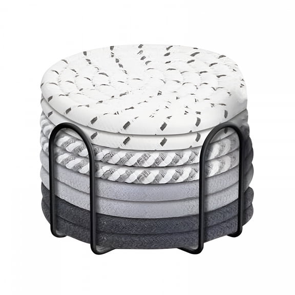 ACDANC 7 Inch Trivets for Hot Pots and Pans,Pot Holders for Cooking and Baking,Cotton Potholders Set Kitchen for New Home