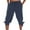 X-890Navy, variant on YMNXA Men's Casual Pants Drawstring Elastic Waist Solid Color Straight Leg Breathable Lightweight Knee Length Trousers With Pockets For Daily Wear,Black,L
