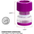 Ezy Dose Pill Crusher and Grinder for Fine Powder, Assorted Colors, 1