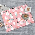 thumbnail image 6 of Bingfone Cute Pink Snowman Cat ,18" x 24"Dish Drying Mat for Kitchen Counter,Ultra Absorbent Microfiber, 6 of 7