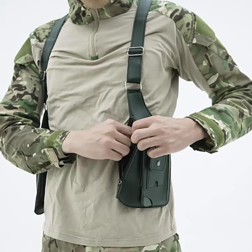 Leather Shoulder Bag, Adjustable Underarm Strap Wallet Anti Pickpocket Accessories, Underarm Shoulder Bag for Men and Women