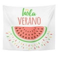 thumbnail image 1 of JSDART Lettering Summer Made In Bright Colors Time With Fruit Watermelon And Inspirational Wall Art Hanging Tapestry Home Decor for Living Room Bedroom Dorm 51x60 inch, 1 of 2