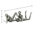 thumbnail image 6 of Adam & Friends Home Decor Man & Woman Leisure Readers Sculpture | 2-Piece | Pewter, 6 of 6