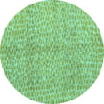 thumbnail image 1 of Ahgly Company Indoor Round Abstract Turquoise Blue Modern Area Rugs, 4' Round, 1 of 4