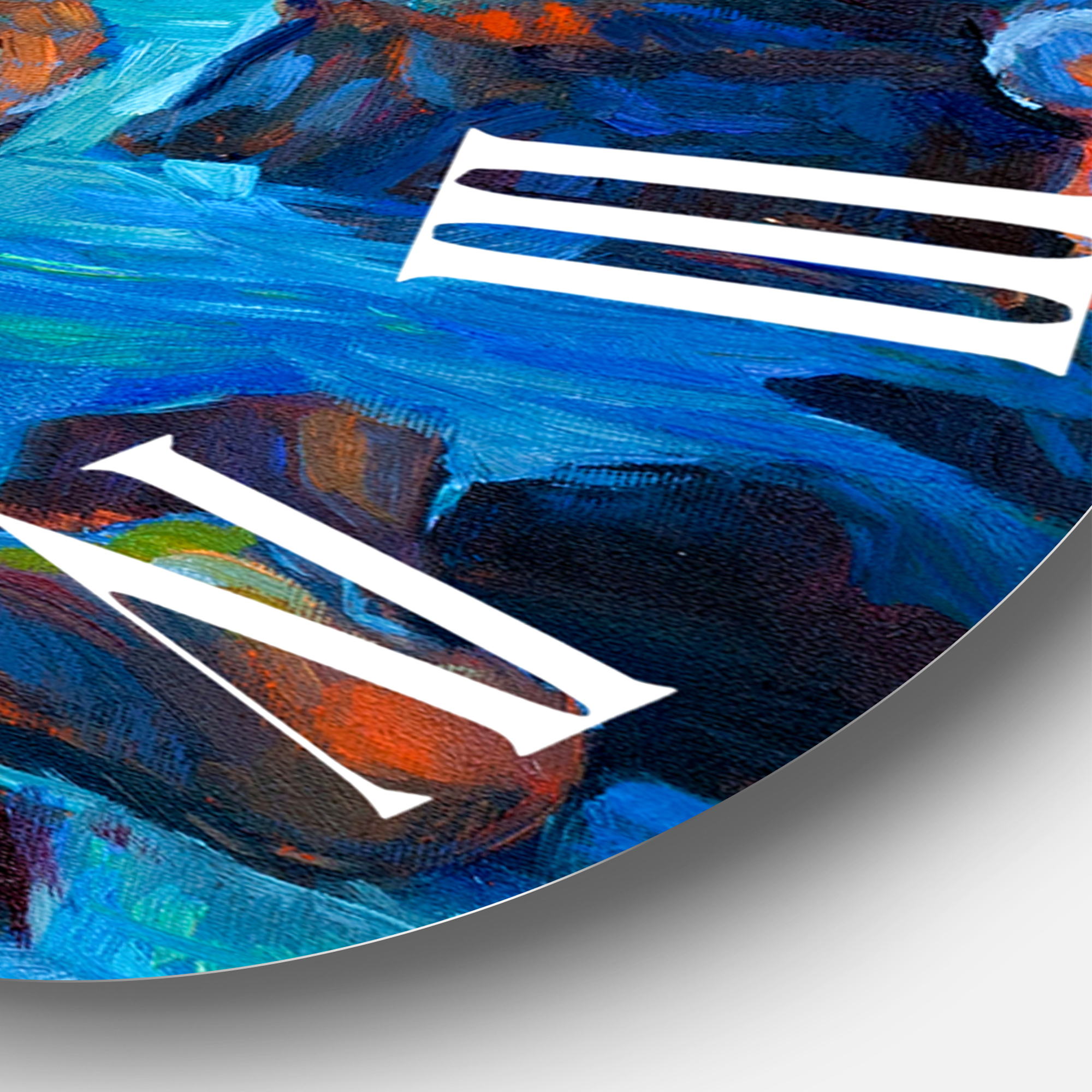 Designart 1 in Quartz Coastal Wall Clock
