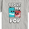 thumbnail image 3 of Instant Message - I Love My Pop - Toddler & Youth Short Sleeve Graphic T-Shirt, 3 of 6