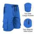 thumbnail image 3 of 2-Pack Men's Moisture Wicking Performance Quick Dry Cargo Shorts, 3 of 5