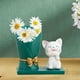 thumbnail image 4 of Bonita estatua de jarrón de gato, manualidades de mesa, coleccionables modernos, figuritas de regalo, escultura de para estante, sala de Estilo A Soledad Linda estatua de jarrón de gato, 4 of 6