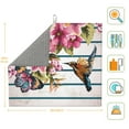 thumbnail image 2 of Goofa Dish Drying Mat Super Absorbent Drying Mat Large Dish Drying Mats for Kitchen Counter Easy Clean Dish Mat Kitchen Drying Mat 16" x 18" ( Bird and Floral ), 2 of 6