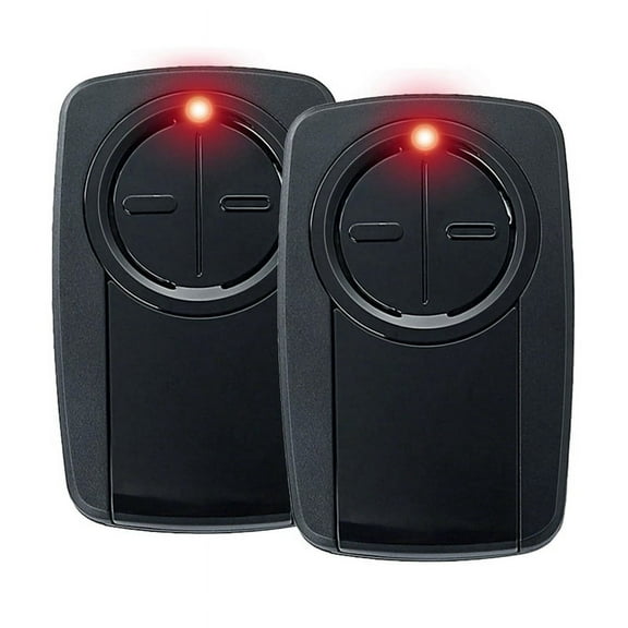 Klik5U-Bk2 Klik3U- Universal 2-Button Garage Door Opener for Red/Orange//Green/Yellow Learn Button or Dip Switch
