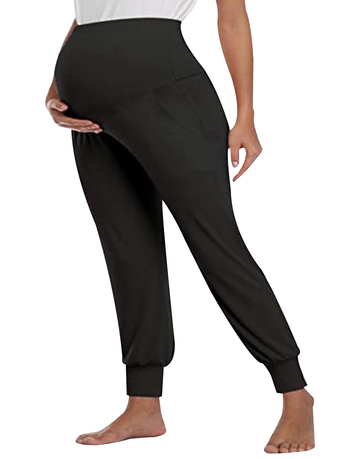 Women/'s Maternity Jogger Over The Belly Pregnancy Pant Lounge//Pajama//Pj//Yoga Sweatpant