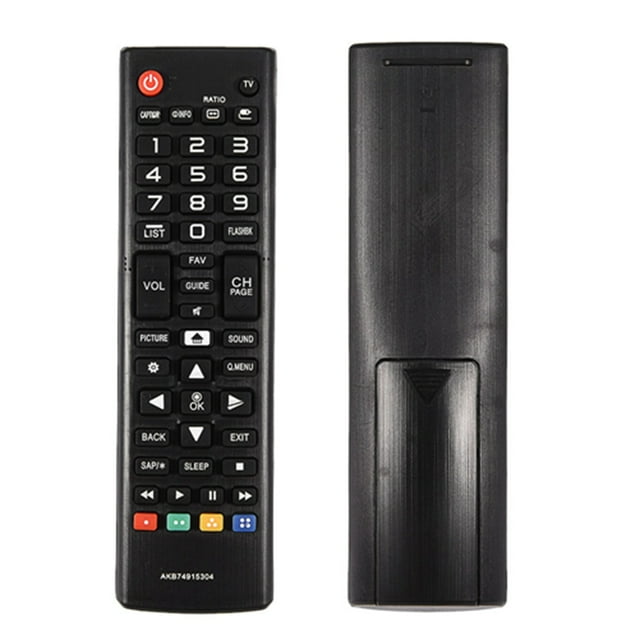 Reemplazo de control remoto negro para TV AKB74915304, Material ABS Portátil, Distancia Remota de Hasta 10 M Con Baterías, Tamamo de 6,5 x 1,8 x 0,8 Pulgadas, Fácil Uso, 1