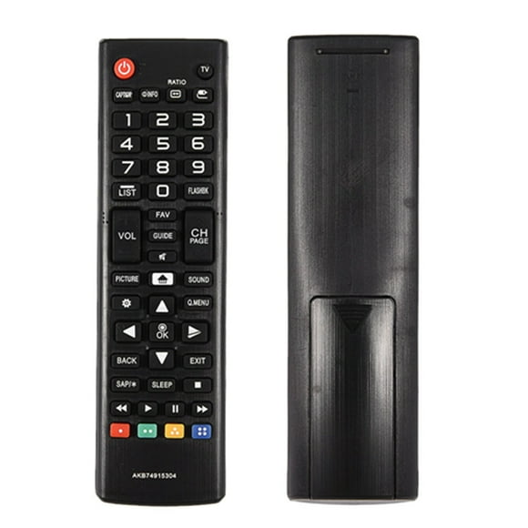 Reemplazo de control remoto negro para TV AKB74915304, Material ABS Portátil, Distancia Remota de Hasta 10 M Con Baterías, Tamamo de 6,5 x 1,8 x 0,8 Pulgadas, Fácil Uso, 1