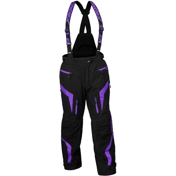 Castle X Fuel G8 Womens Snow Pants/Bibs Black/Grape XL